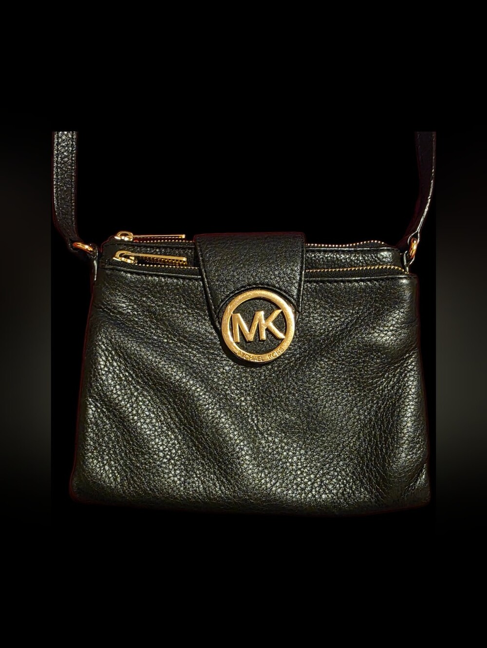 Michael Kors Black "Fulton" Crossbody